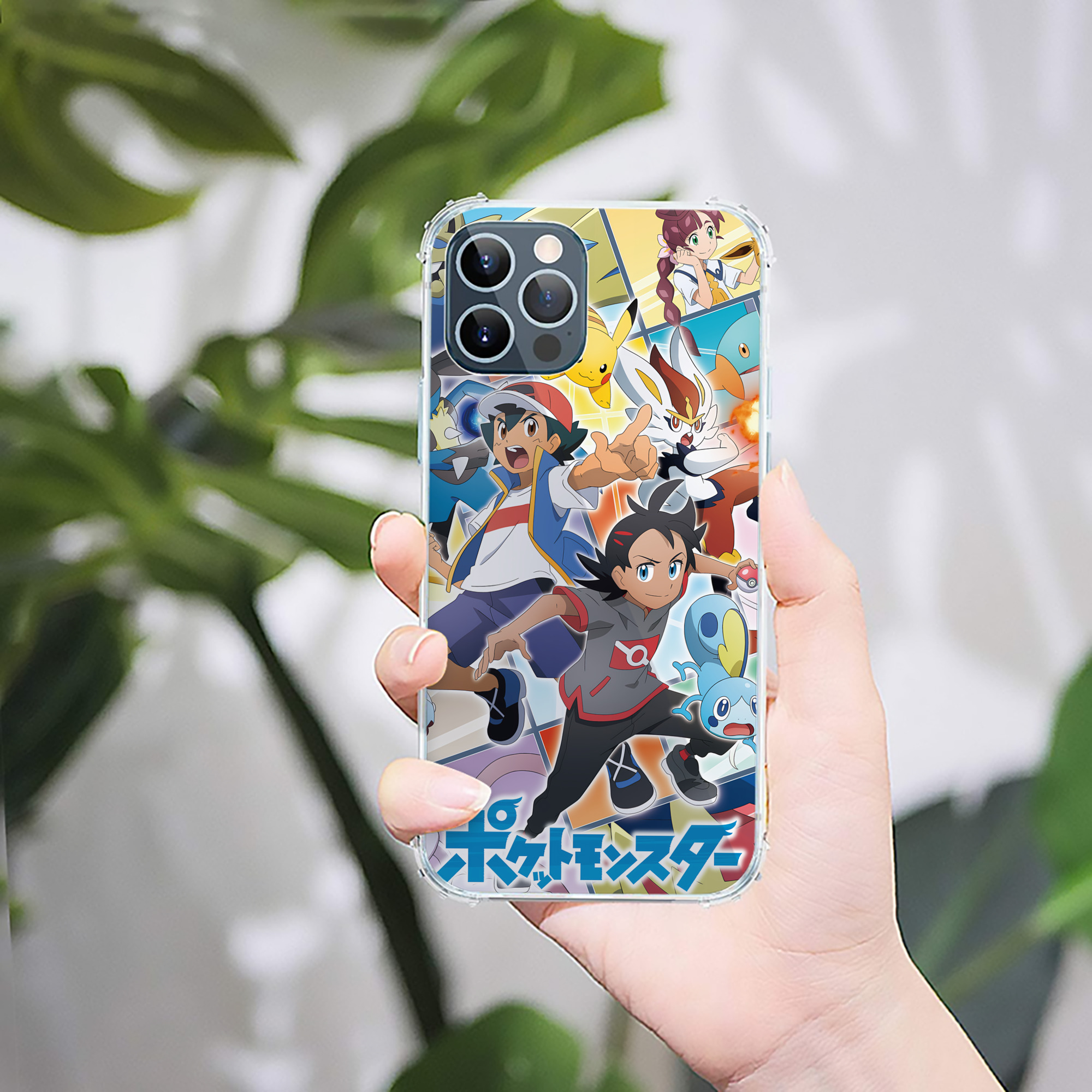 （画像用） ポケットモンスター Pokémon 【iPhone 12シリーズ対応】透明スマホケース（クリアソフトケース）